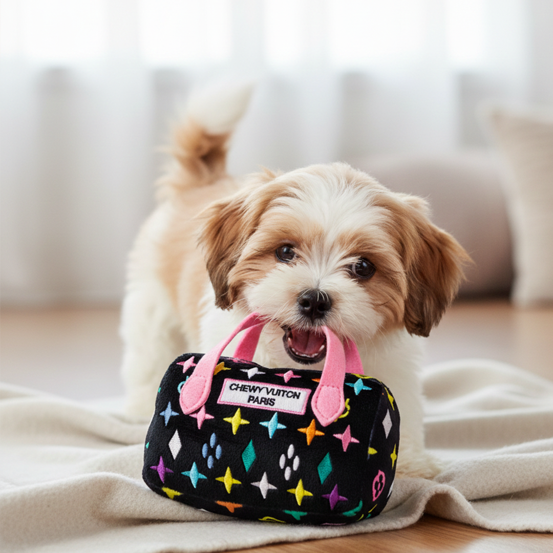 Chewy V Black Handbag