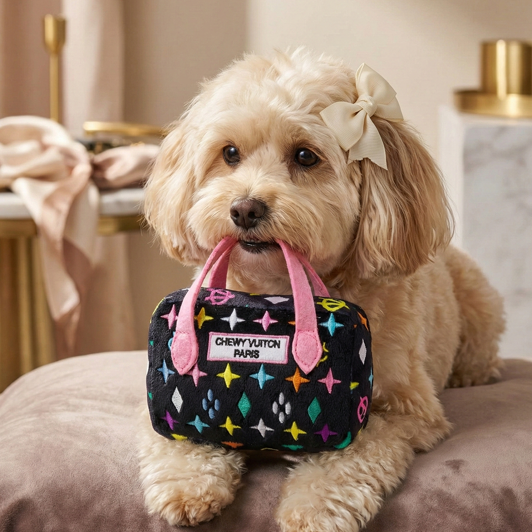 Chewy V Black Handbag