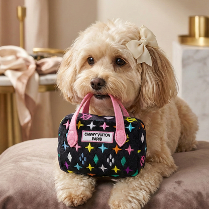 Chewy V Black Handbag