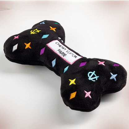 Chewy V Black Monogram Bone