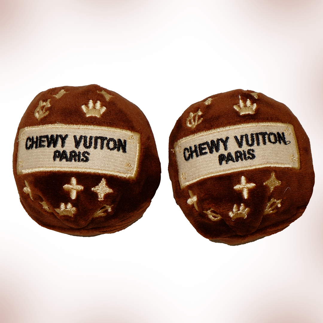 Chewy V Brown Ball Dog Toy