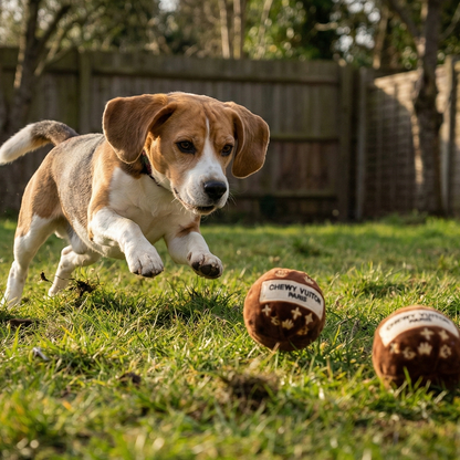 Chewy V Brown Ball Dog Toy