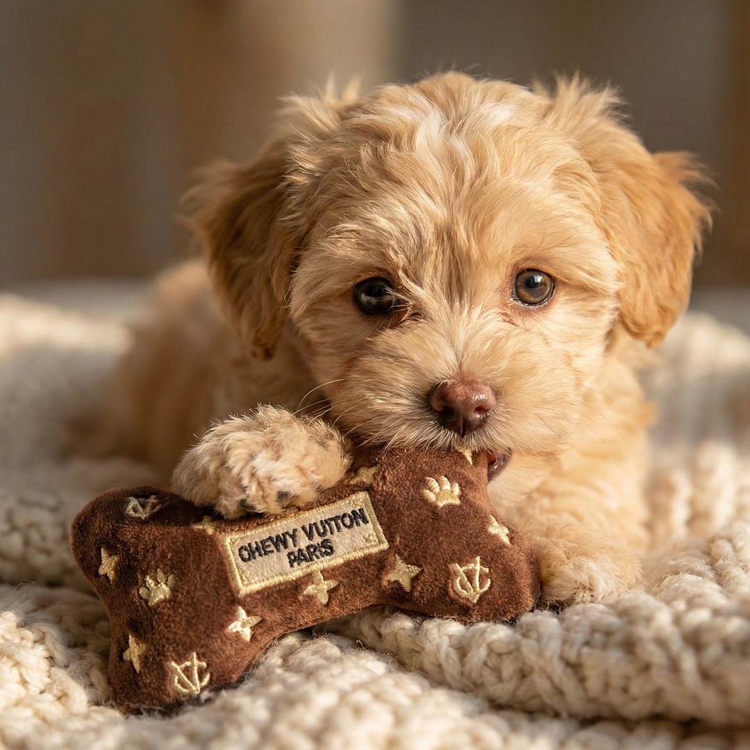 Chewy V Brown Bone Toy