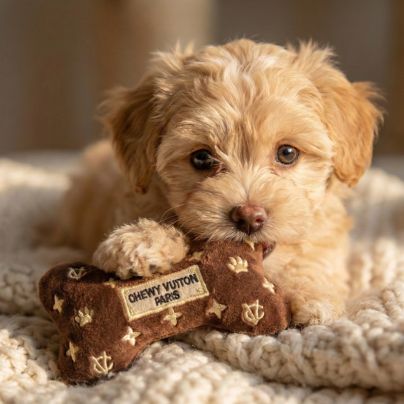 Chewy V Brown Bone Dog Toy