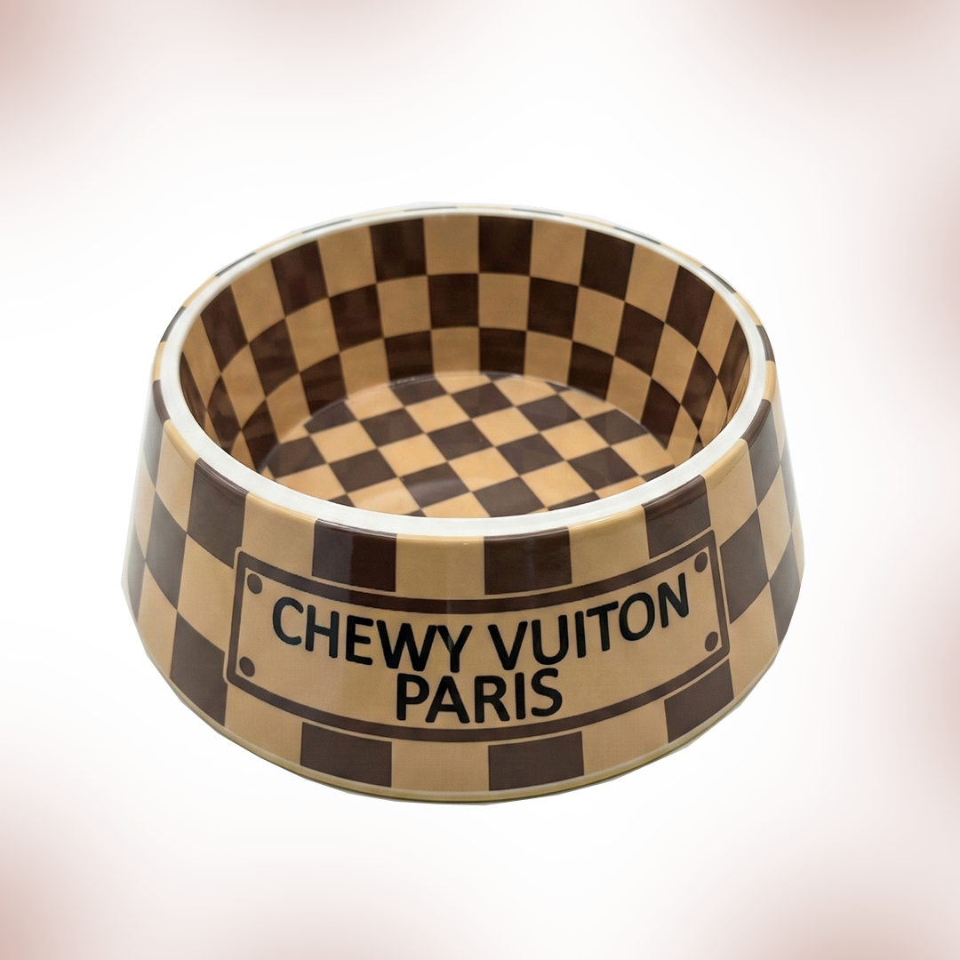 Chewy V Brown Bowl Dog Bowl