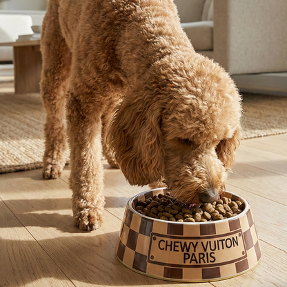 Chewy V Brown Bowl Dog Bowl