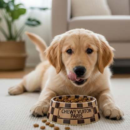 Chewy V Brown Bowl Dog Bowl