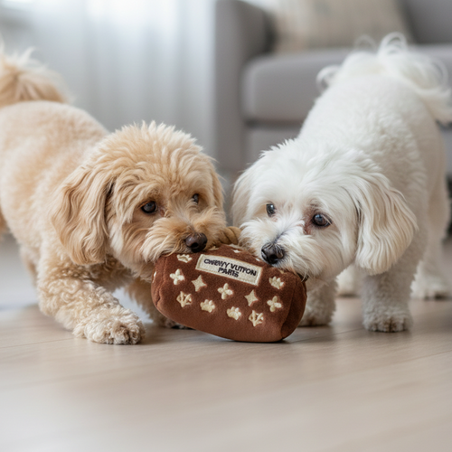 Chewy V Brown Designer Handbag Dog Toy