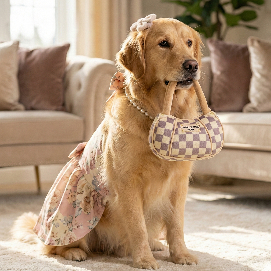 Chewy V Checker Handbag