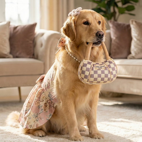 Chewy V Checker Handbag