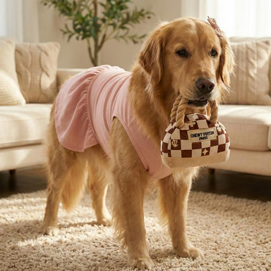 Chewy V Cream Handbag