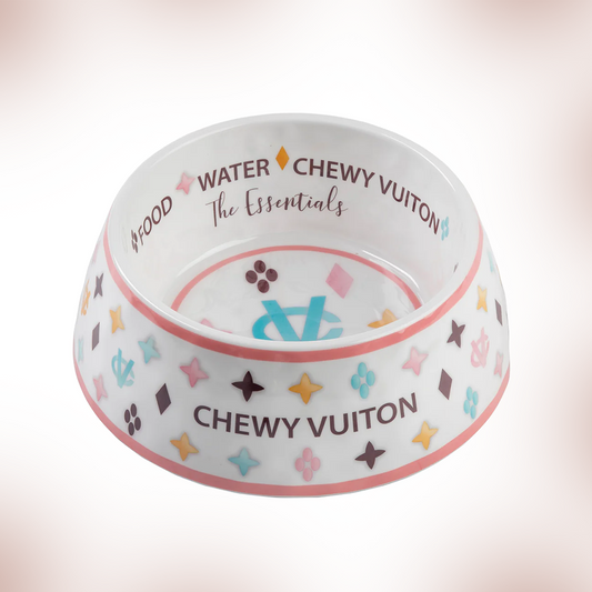 Chewy V White Bowl