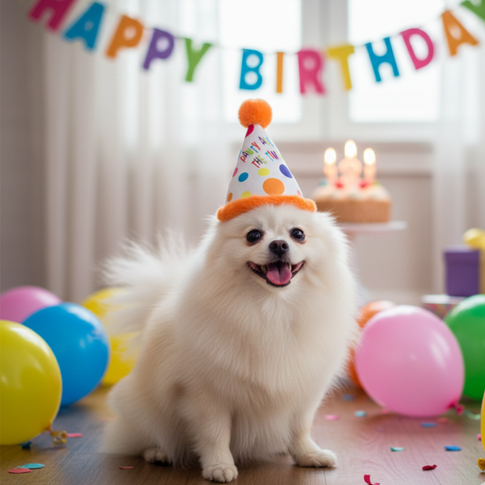 Happy Birthday Pawty Hat Toy