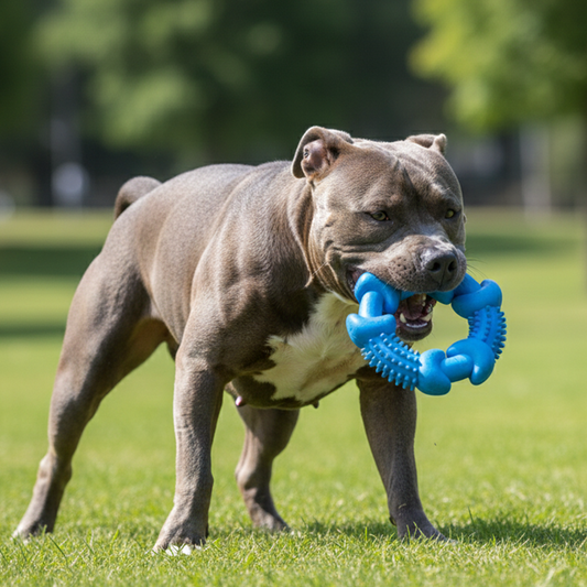 Blue Teething Chew Toy